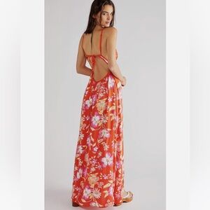 🌸 NWT Free People Floral Maxi Dress | Spaghetti Strap Boho
